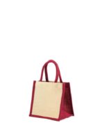 mini jute burgundy sides