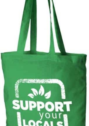 Madras tote bag green