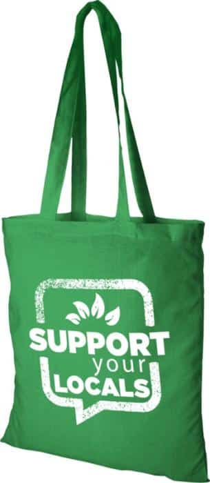 Madras-140gm-cotton-tote-bag Madras tote bag green