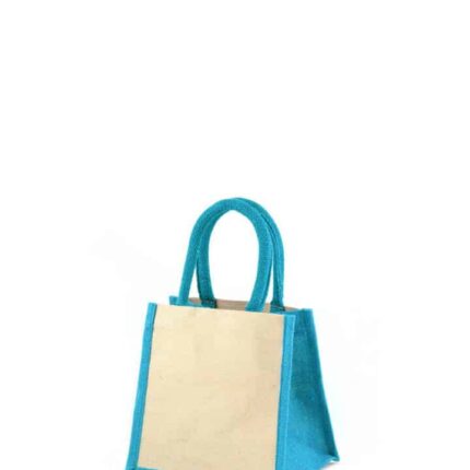 mini jute turquoise sides