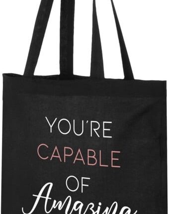 black madras tote bag
