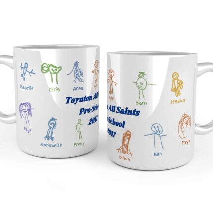 kids drawing mug