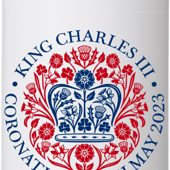 Coronation water bottle with official logo