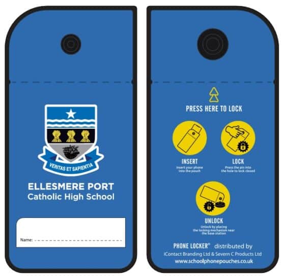 Phone Locker Pouch Ellesmere school