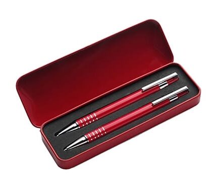 red pen and pencil set