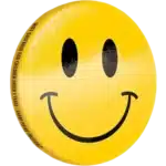 38mm button badge with smiling face