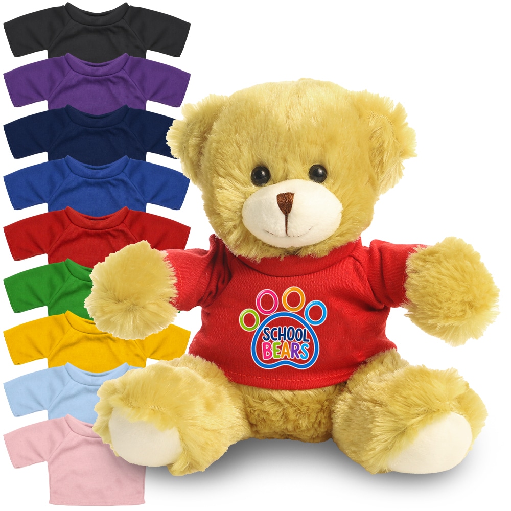 20cm Elizabeth Bear with coloured t-shirt