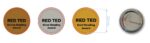 red ted button badges